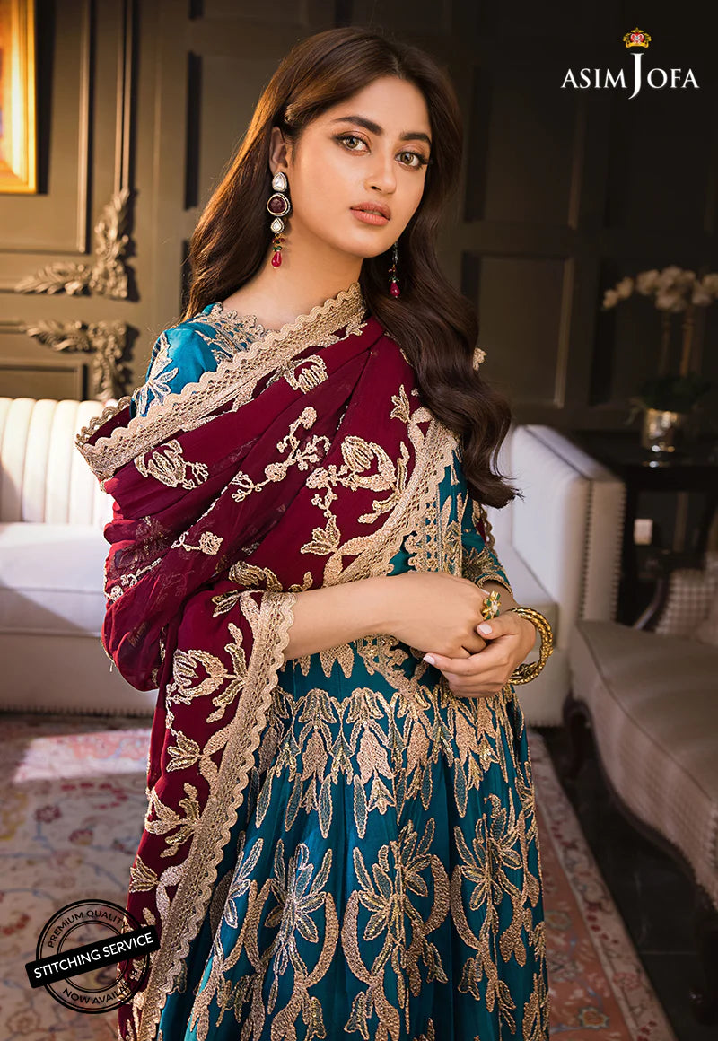 Asim Jofa Jaan-e-Adaa Sajal Edit Unstitched Embroidered Suit AJSE-09