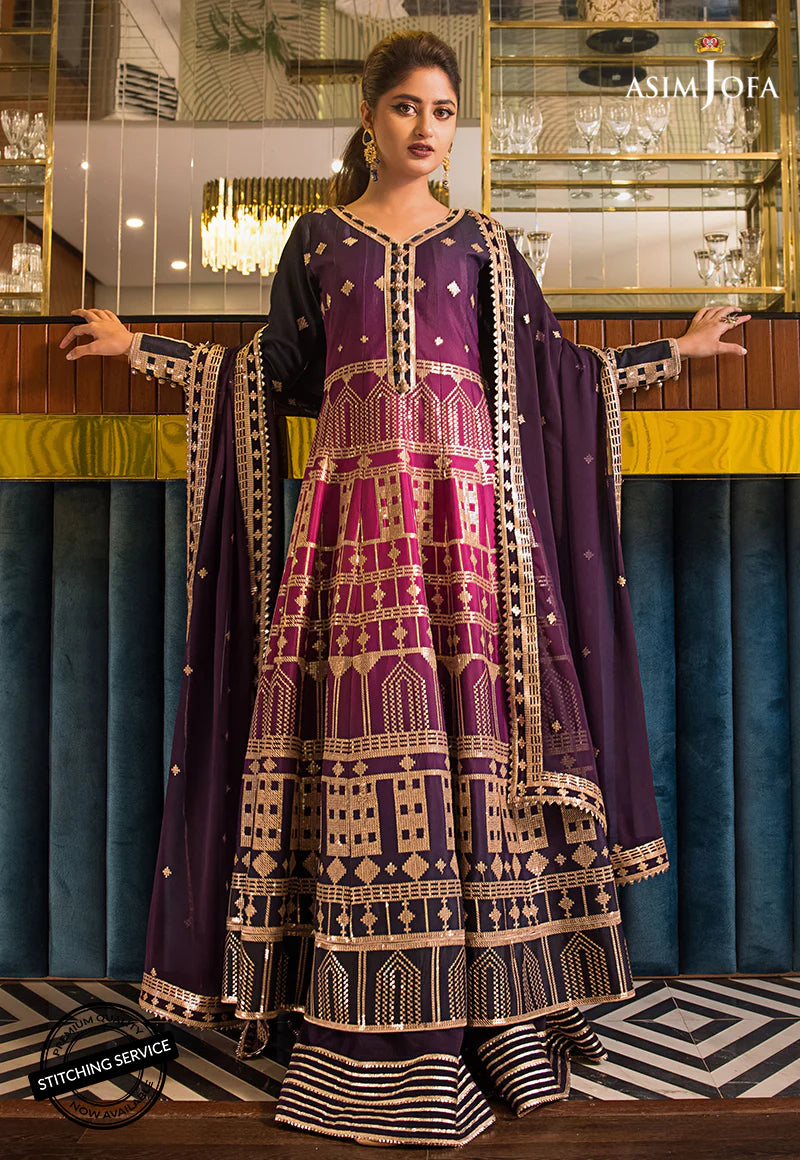 Asim Jofa Jaan-e-Adaa Sajal Edit Unstitched Embroidered Suit AJSE-11