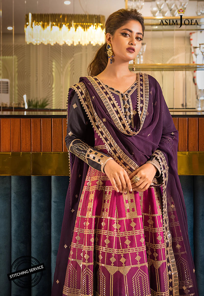 Asim Jofa Jaan-e-Adaa Sajal Edit Unstitched Embroidered Suit AJSE-11
