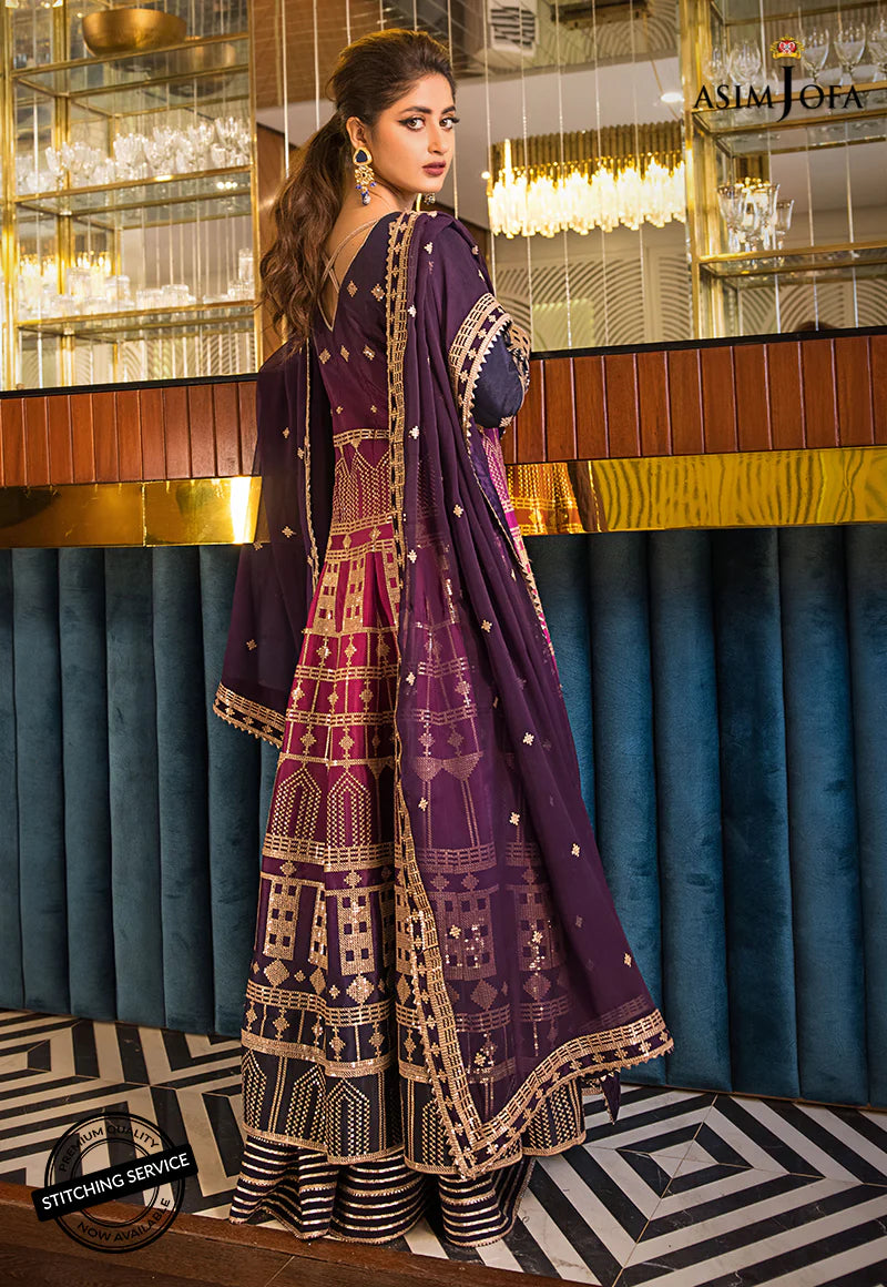 Asim Jofa Jaan-e-Adaa Sajal Edit Unstitched Embroidered Suit AJSE-11