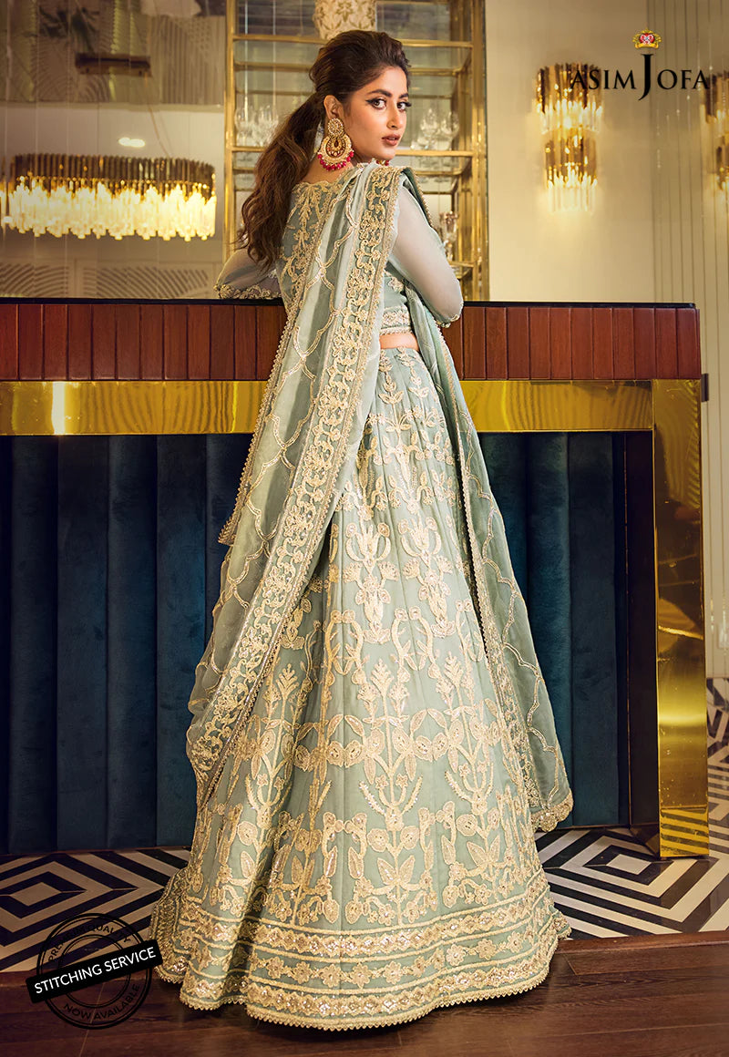 Asim Jofa Jaan-e-Adaa Sajal Edition Unstitched Chiffon Suit AJSE-12