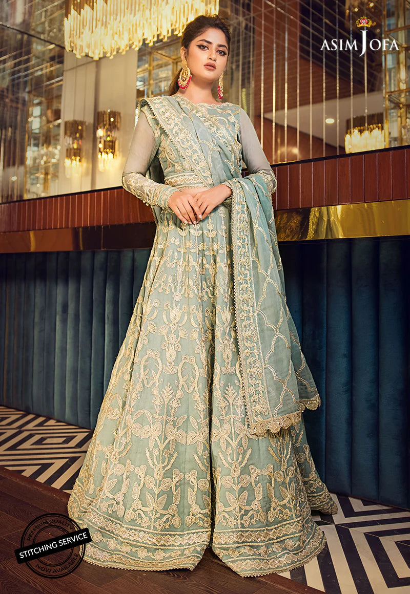 Asim Jofa Jaan-e-Adaa Sajal Edition Unstitched Chiffon Suit AJSE-12