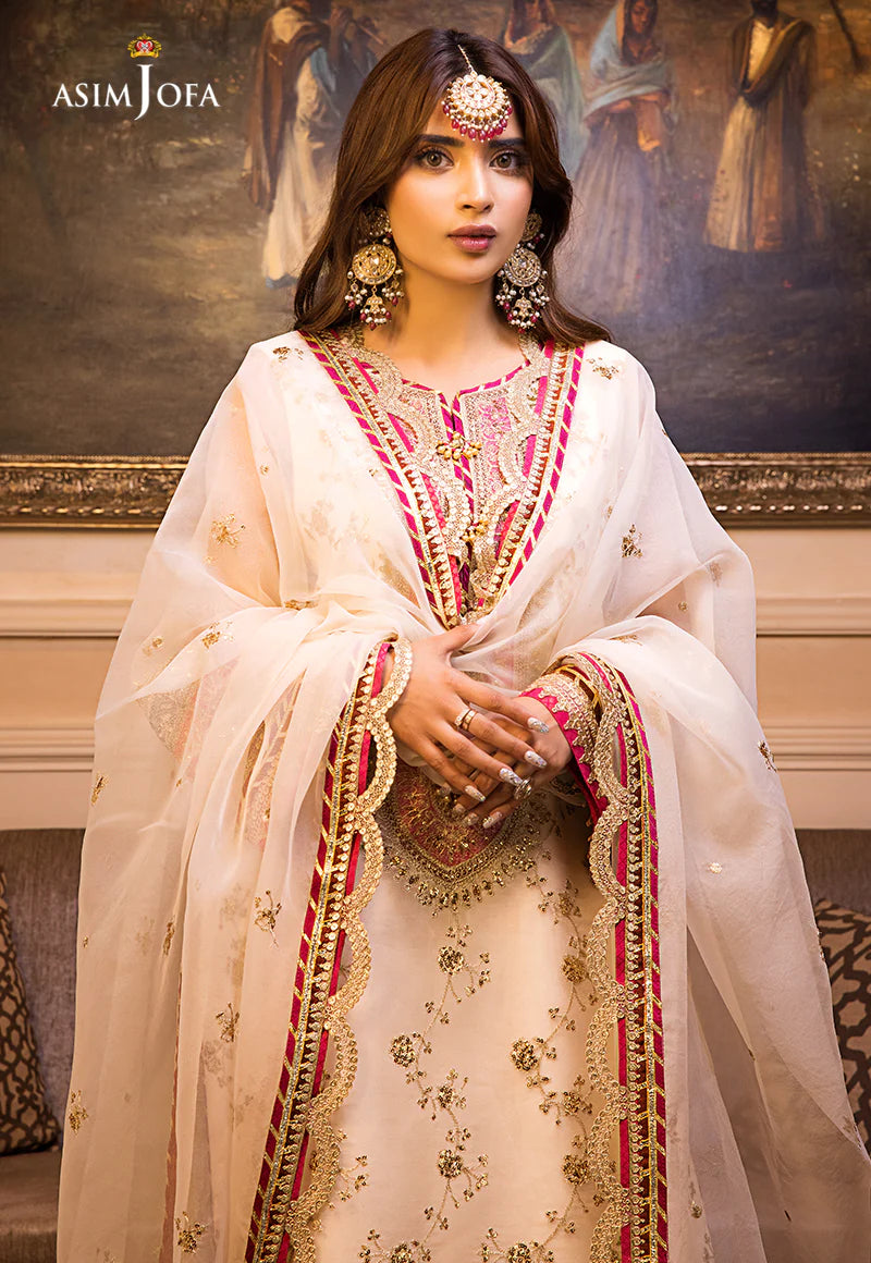 Maahru & Noorie by Asim Jofa Unstitched Embroidered 3Pc Suit AJSM-05