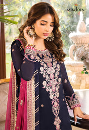 Maahru & Noorie by Asim Jofa Unstitched Embroidered 3Pc Suit AJSM-09