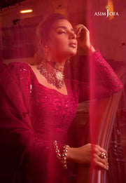 Maahru & Noorie by Asim Jofa Unstitched Embroidered 3Pc Suit AJSM-11