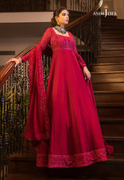 Maahru & Noorie by Asim Jofa Unstitched Embroidered 3Pc Suit AJSM-11