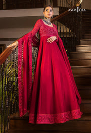 Maahru & Noorie by Asim Jofa Unstitched Embroidered 3Pc Suit AJSM-11
