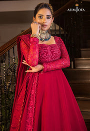 Maahru & Noorie by Asim Jofa Unstitched Embroidered 3Pc Suit AJSM-11