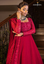 Maahru & Noorie by Asim Jofa Unstitched Embroidered 3Pc Suit AJSM-11