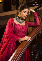 Maahru & Noorie by Asim Jofa Unstitched Embroidered 3Pc Suit AJSM-11