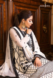 Maahru & Noorie by Asim Jofa Unstitched Embroidered 3Pc Suit AJSM-13