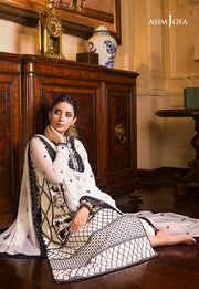 Maahru & Noorie by Asim Jofa Unstitched Embroidered 3Pc Suit AJSM-13
