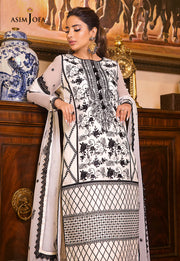 Maahru & Noorie by Asim Jofa Unstitched Embroidered 3Pc Suit AJSM-13