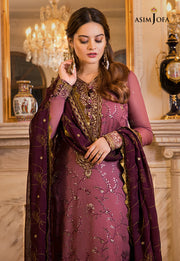 Maahru & Noorie by Asim Jofa Unstitched Embroidered 3Pc Suit AJSM-14