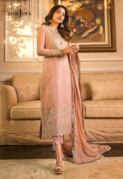 Maahru & Noorie by Asim Jofa Unstitched Embroidered 3Pc Suit AJSM-21