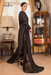 Maahru & Noorie by Asim Jofa Unstitched Embroidered 3Pc Suit AJSM-22