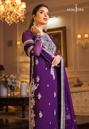 Maahru & Noorie by Asim Jofa Unstitched Embroidered 3Pc Suit AJSM-25