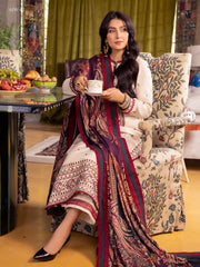 Asim Jofa Asra Unstitched Embroidered Linen Slub 3Pc Suit AJW-02