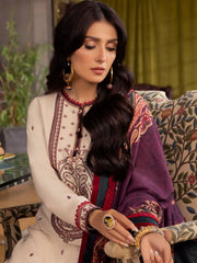 Asim Jofa Asra Unstitched Embroidered Linen Slub 3Pc Suit AJW-02