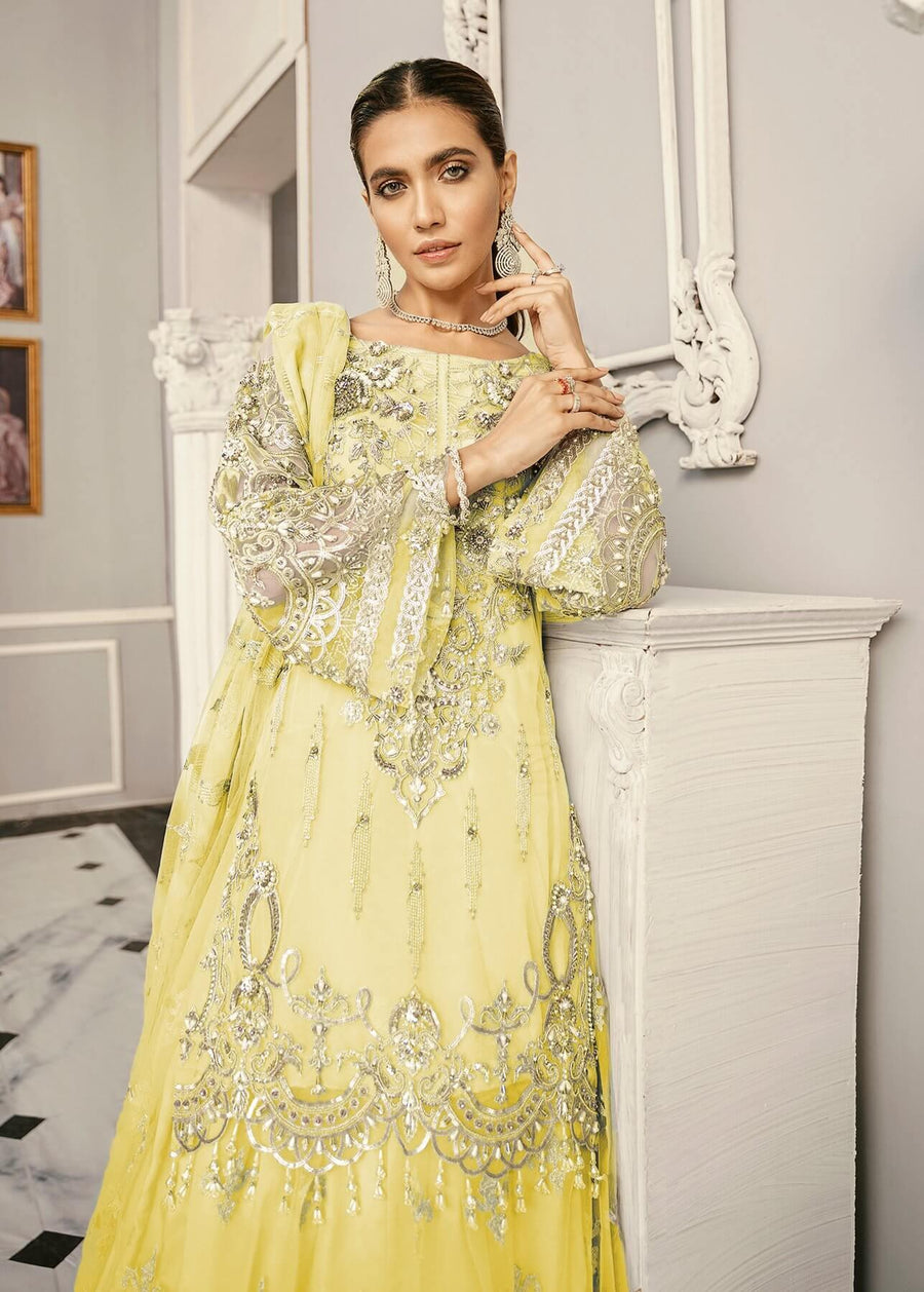 Akbar Aslam Libas e Khas Wedding Collection 3pc Suit AAWC-1347 Phlox A3 - FaisalFabrics.pk
