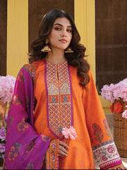 AFROZEH Rangreza Embroidered Lawn Unstitched 3 Piece Suit - AURORA