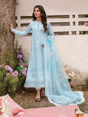 AFROZEH Rangreza Embroidered Lawn Unstitched 3 Piece Suit - SEREIN