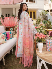 AFROZEH Rangreza Embroidered Lawn Unstitched 3 Piece Suit - SOLASTA