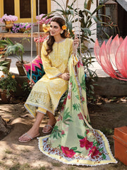 AFROZEH Rangreza Embroidered Lawn Unstitched 3 Piece Suit - MERAKI