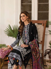 AFROZEH Rangreza Embroidered Lawn Unstitched 3 Piece Suit - LACUNA