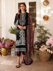 AFROZEH Rangreza Embroidered Lawn Unstitched 3 Piece Suit - LACUNA
