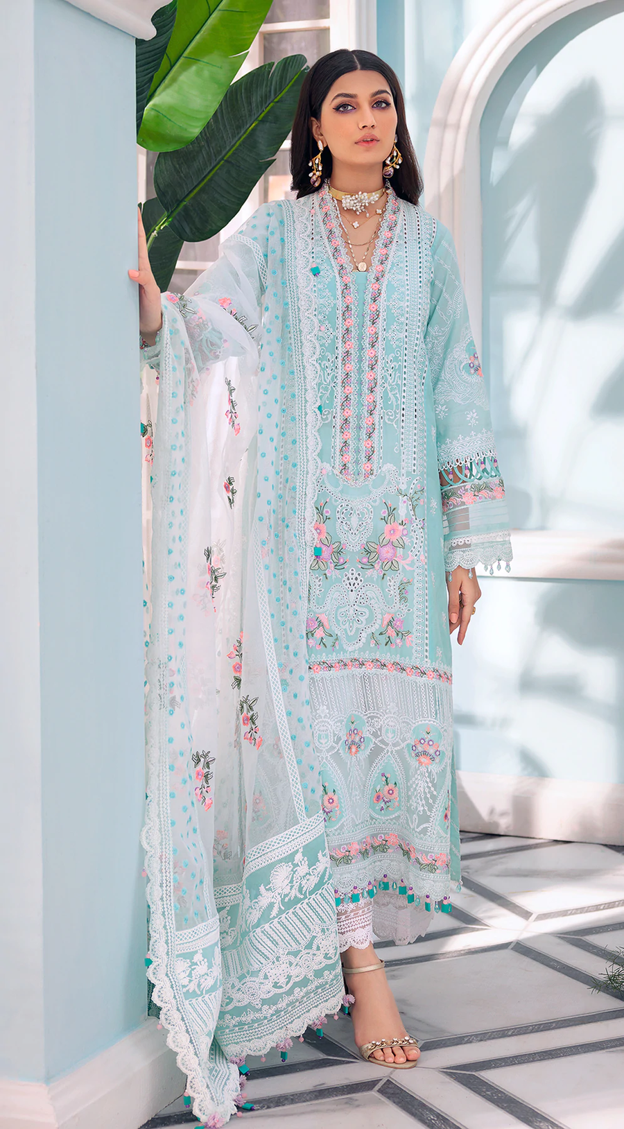 Anaya by Kiran Chaudhry AFSANA Luxury Lawn 3Pc AL22-06 ASMAY