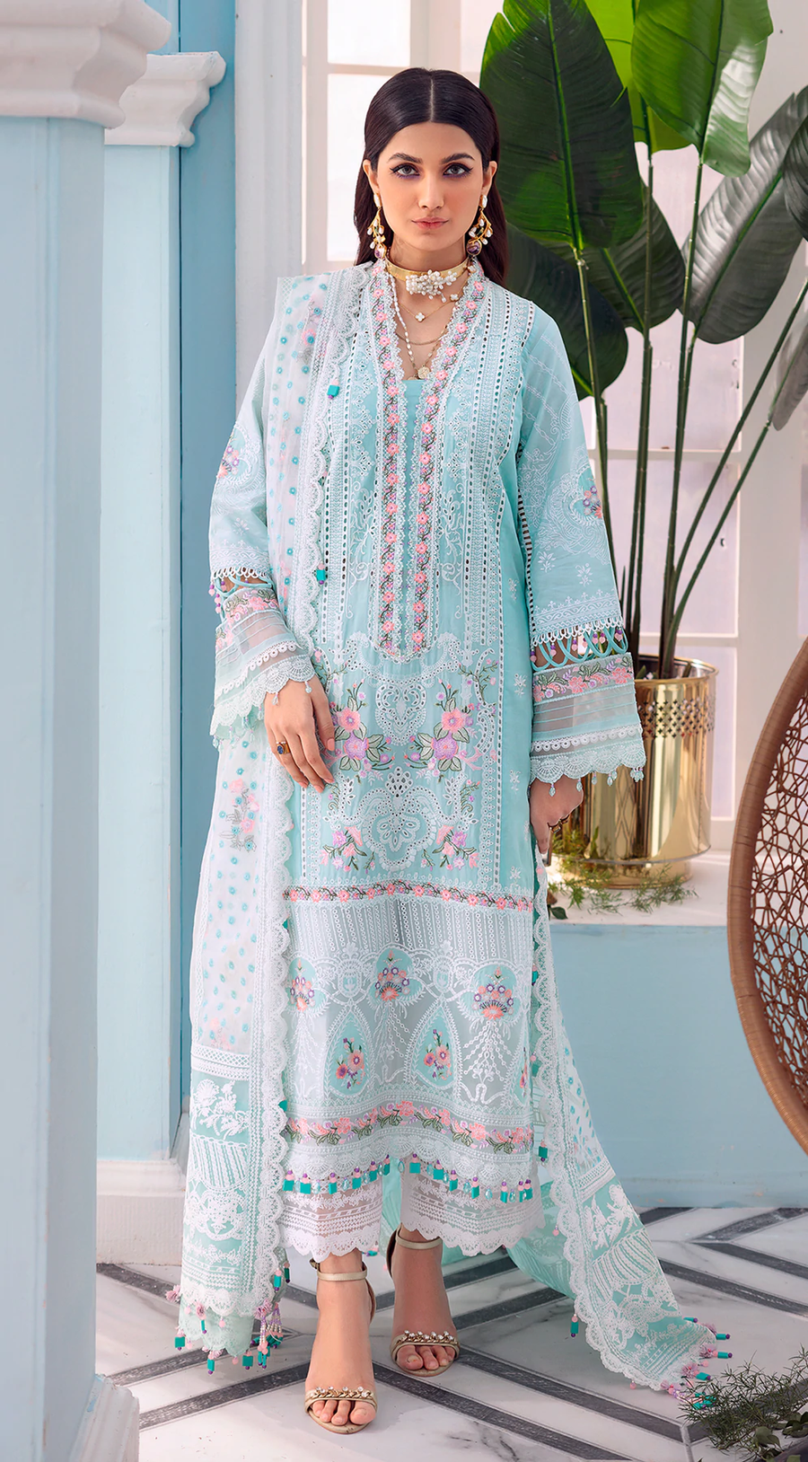 Anaya by Kiran Chaudhry AFSANA Luxury Lawn 3Pc AL22-06 ASMAY