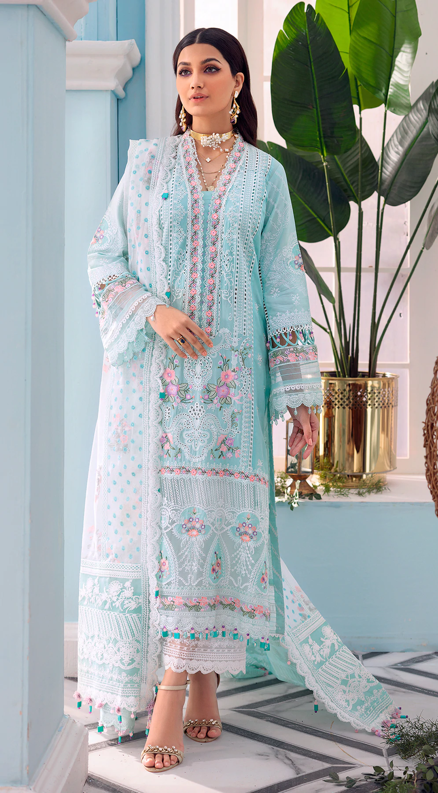 Anaya by Kiran Chaudhry AFSANA Luxury Lawn 3Pc AL22-06 ASMAY