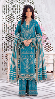 Anaya by Kiran Chaudhry AFSANA Luxury Lawn 3Pc AL22-09 DARAKHSHAN