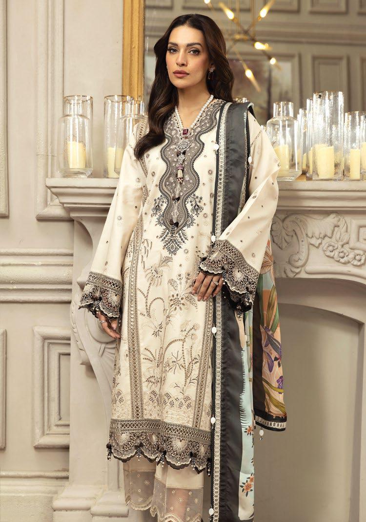 Anaya by Kiran Chaudhry Luxury Festive Lawn Unstitched 3Pc Suit AL23-06