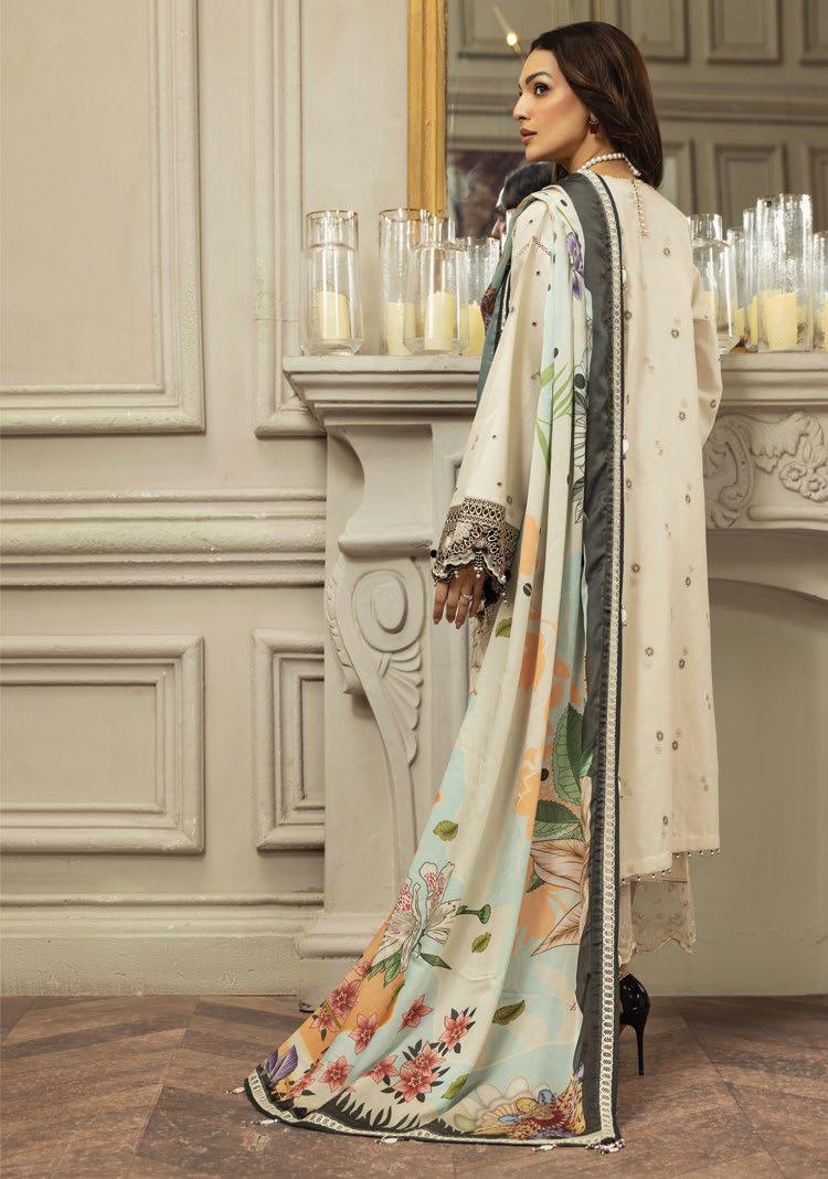 Anaya by Kiran Chaudhry Luxury Festive Lawn Unstitched 3Pc Suit AL23-06