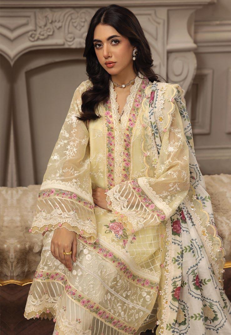 Anaya by Kiran Chaudhry Luxury Festive Lawn Unstitched 3Pc Suit AL23-10