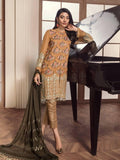 Alizeh Fashion Vol-02 Embroidered Chiffon 3Pc Suit D-05 Qudrah - FaisalFabrics.pk