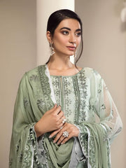 Alizeh Fashion Vol-02 Embroidered Chiffon 3Pc Suit D-07 Rahmi - FaisalFabrics.pk