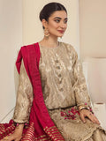 Alizeh Fashion Vol-02 Embroidered Chiffon 3Pc Suit D-09 Sila - FaisalFabrics.pk