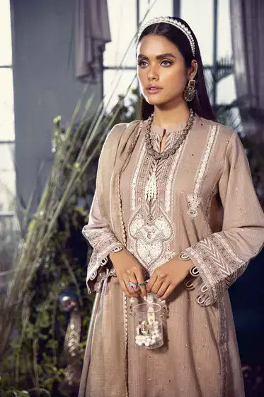 Gul Ahmed Pure Joy of Winter Embroidered Khaddar 3Pc Suit AP-12026