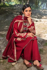 Gul Ahmed Pure Joy of Winter Embroidered Khaddar 3Pc Suit AP-12029