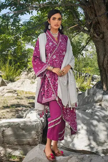Gul Ahmed Pure Joy of Winter Embroidered Khaddar 3Pc Suit AP-12031