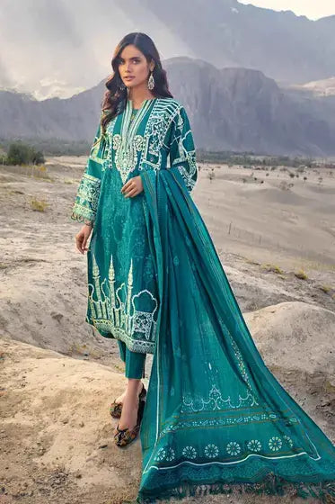 Gul Ahmed Pure Joy of Winter Embroidered Khaddar 3Pc Suit AP-12051
