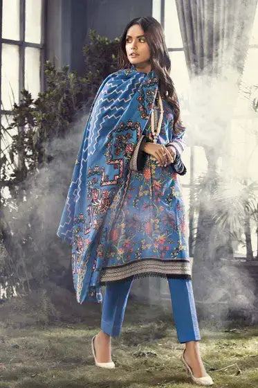 Gul Ahmed Pure Joy of Winter Printed Khaddar 3Pc Suit AP-12076