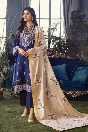 Gul Ahmed Pure Joy of Winter Printed Khaddar 3Pc Suit AP-12097