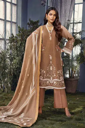 Gul Ahmed Pure Joy of Winter Embroidered Khaddar 3Pc Suit AP-12098