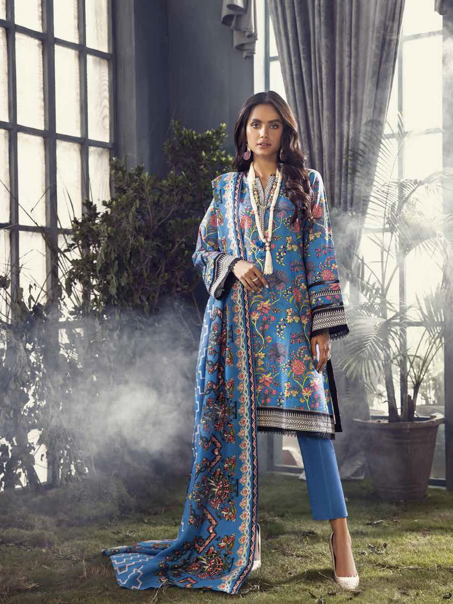 Gul Ahmed Pure Joy of Winter Printed Khaddar 3Pc Suit AP-12076