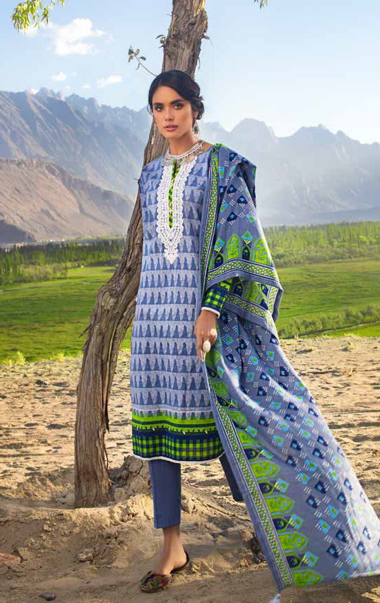 Gul Ahmed Pure Joy of Winter Embroidered Khaddar 3Pc Suit AP-12083