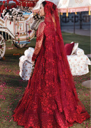 Afrozeh Shehnai Embroidered Net 3Pc Suit AS-22-09 AFREEN